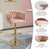 MOONMISS Vintage Bar Stools with Back and Footrest Counter Height Dining Chairs 2PC - 3 of 4