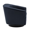 Faux Leather Wood Base Swivel Chair with Solid Wood Frame, Foam Cushion, and Transitional Styling - 4 of 4