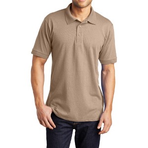 Mafoose Men's Short Sleeve Casual Tall Core Blend Jersey Knit Polo T-shirt - 1 of 4