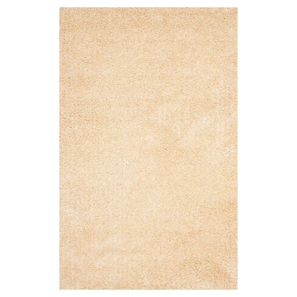 UPC 683726439387 Creme Solid Shag/Flokati Tufted Area Rug (6'X9
