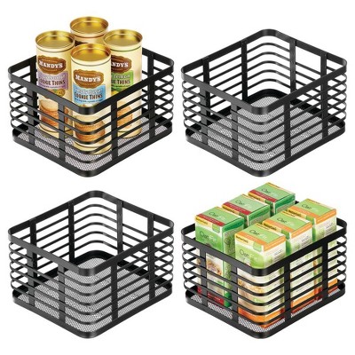 Metal Pantry Basket with Handles