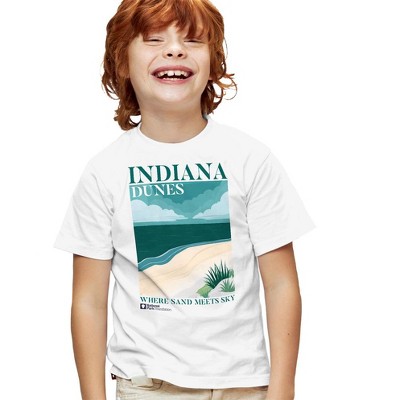 Indiana Dunes National Park Classic Kids T Shirt For Youth White