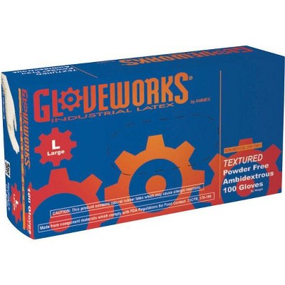 Gloveworks TLF46100 Food Service Gloves, Ivory, Large