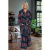ADR Plush Fleece Robe for Women, Long Hooded Bathrobe with Hood, Plus Size - 3 of 3