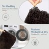 Large Brown Bathroom Rug 24x36, Extra Soft Shaggy Mat, Absorbent Non - Slip Microfiber Floor Mat, Machine Washable - 4 of 4