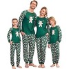 Ekouaer Christmas Pajamas for Family Long Sleeve Pjs Matching Sets with Plaid Pants Soft Sleepwear Loungewear - 2 of 4