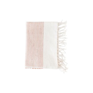 Slickblue Cotton Hand Towel with Ribbed Stripes, Handwoven Washable Kitchen or Bathroom Towel, 21x27, 4 Color Options - 1 of 4