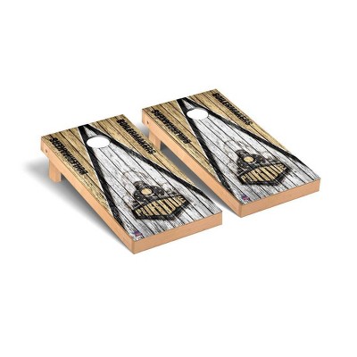 NCAA Purdue Boilermakers Premium Cornhole Board Triangle Weathered Version