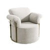 GDFStudio Davina Modern 360° Swivel Boucle Upholstered Accent Chair - 2 of 4
