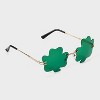 Women's Metal Flower Sunglasses - Wild Fable™ Green: Adjustable Nose Pads, UV Protection, Recycled Metal Frame - 2 of 2