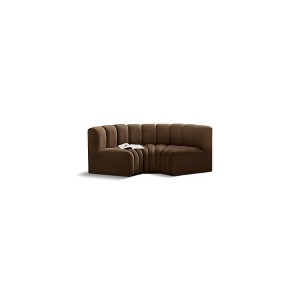 Meridian Furniture,Arc Velvet Modular Sofa - 1 of 4