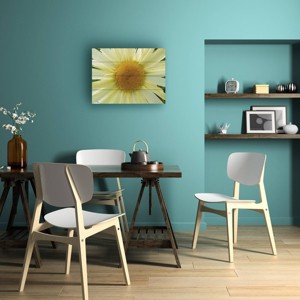 Trademark Fine Art Leslie Montgomery Mellow Yellow Wood Slat Art - 1 of 4