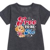Girls' - Paw Patrol - Americana Graphic Short Sleeve Fleece Dress - 2 of 4