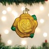 Old World Christmas Glass Blown Hanging Tree Ornament, Yellow Rose (With OWC Gift Box) - 4 of 4