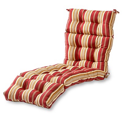 Roma Stripe Outdoor Chaise Lounge Cushion - Kensington Garden