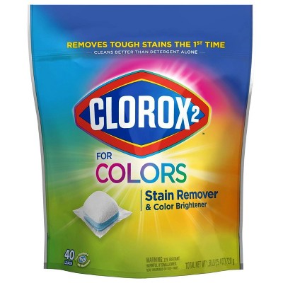 Clorox 2 for Colors Stain Remover and Color Brightener Packs - 40ct