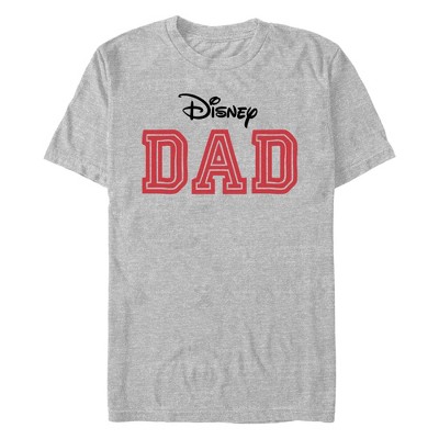 Men's Disney Dad Logo  T-Shirt - Athletic Heather - 2X Large