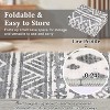Washable Area Rug for Living Room Bedroom Guest Room Dining Room, Low Pile Soft Striped Carpet, Non-Slip Non Shedding Stain Resistant Foldable Mat - 2 of 4