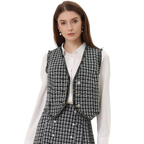 Allegra K Women's Lapel Collar Dressy Versatile Racerback Waistcoat Suit  Vest : Target