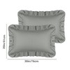 Unique Bargains Single Layer Ruffled Envelope Closure Pillowcases 2 Pcs - 4 of 4