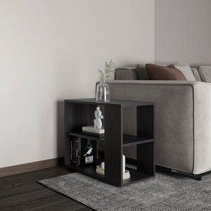 NicBex Rustic Sideboard Table with 2 Shelves Entryway Console Table, Hallway Storage Cabinet, 11.8 x 23.6 x 19.7 Inches - 1 of 4
