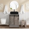 ELECWISH Bathroom Vanity, 24 Inch Barn Door Farmhouse Style Bathroom Vanity, Sliding Door Small Bathroom Vanity Set - 2 of 4