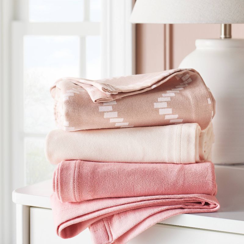 Jersey Swaddle Baby Blankets - Pink Chevron - 3pk - Cloud Island&#8482;, 3 of 6