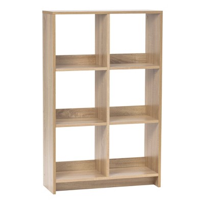 Adjustable 6-Cube Light Brown Organizer for Books and More
