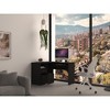 NicBex Home Office Desk L-Shaped Morden Computer Desk with Keyboard Tray, Open Shelf, 2 Drawers and Wooden Frame for Office, Living Room - 2 of 4