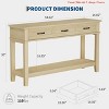 Entryway Table, Console Table with 3 Storage Drawers, 3 Tier Farmhouse Wooden Sofa Table, Hallway Tables - 2 of 4