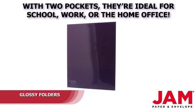 JAM 6pk Glossy Paper Folder 2 Pocket - Multicolor, 6 of 14, play video