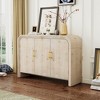 Okak Sideboard Cabinet, Bufft Cabinet with 4 Doors and 4 Shelves, Storage Cabinet for Living Room, Dining Room, Kitchen, Natural Wood Wash - 2 of 4