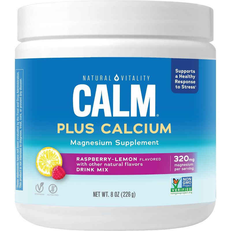 Natural Vitality CALM Magnesium Plus Calcium Supplement Powder - Raspberry Lemon - 8oz, 5 of 12