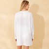 Women's Gauze Cover Up Tunic Dress - Shade & Shore™ White - 2 of 4