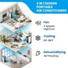 Portable Air Conditioners 8000 BTU, Energy Efficient AC Unit with Remote Control - 3 of 4