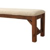 Roundhill Furniture Karven Solid Wood Dining Bench - 3 of 4