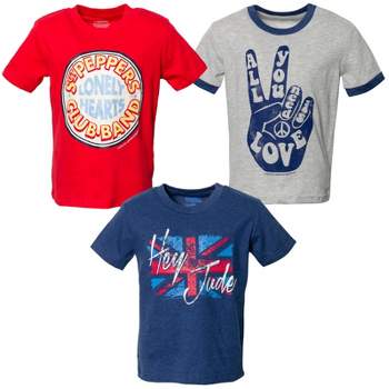 Lyrics by Lennon and McCartney Girls 3 Pack Graphic T-Shirts Little Kid to Big Kid