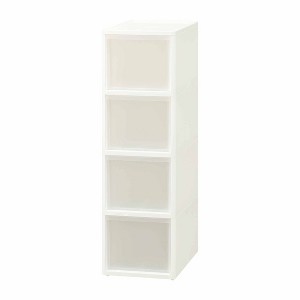 JEJ Astage Reinforced Multi-Purpose Storage Drawer C Medium White Clear - 1 of 4