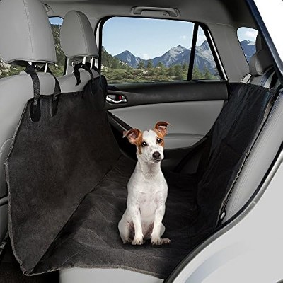PETMAKER Pet Seat Cover Car Protector- Bench Hammock Backseat Liner, Quilted Waterproof All Weather Mat with Non-Slip Backing for Car/Truck/SUV