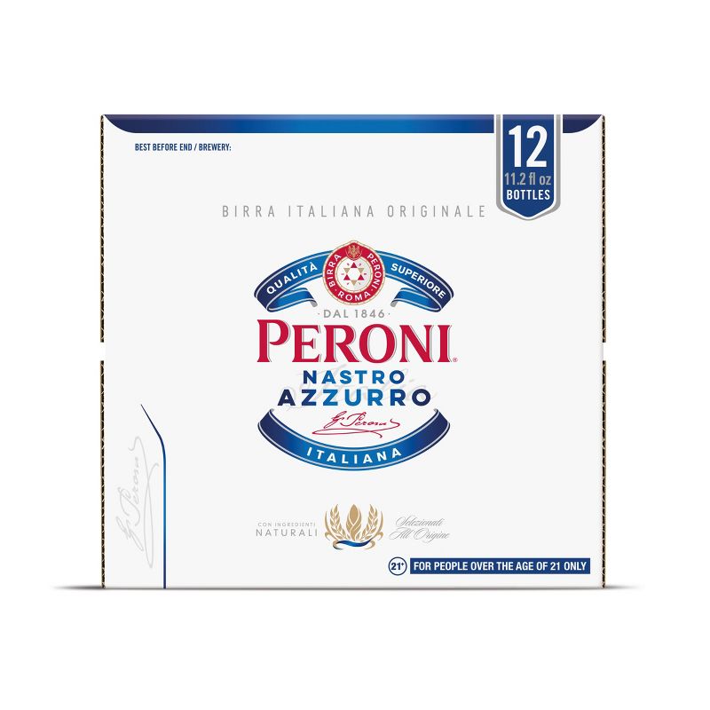 Peroni Nastro Azzurro Beer - 12pk/11.2 fl oz Bottles, 2 of 4