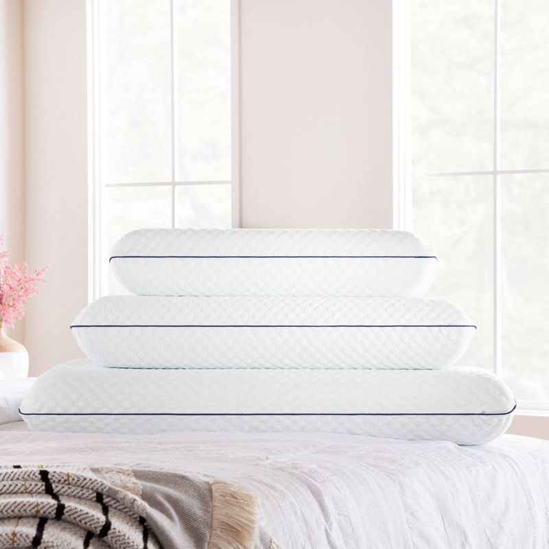 Essentials AlwaysCool Gel Memory Foam Bed Pillow - Linenspa, 3 of 9