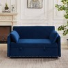 CAVINAS Convertible Sofa Bed with 2 Lumbar Pillows and Side Pocket, Sleeper Sofa Bed with USB Port, 3-in-1 Adjustable Loveseat Sofa with Pull-Out Bed - 3 of 4