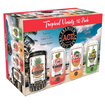 Ace Hard Cider Variety Pack - 12pk/12 Fl Oz Cans : Target