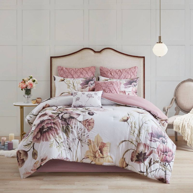 Maddy Cotton Printed Comforter Set, 4 of 15