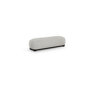 Meridian Furniture,Calum Chenille Fabric Bench - 1 of 4