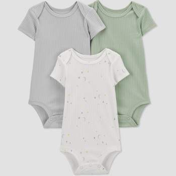Carter's Just One You® Baby 3pk Bodysuit - Green/White
