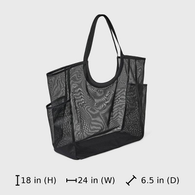 Сумки Shade & Shore Packable Cut Out Mesh Tote Handbag - Shade & Shore™ Black — фото 6