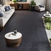 Gulches ZZ Style 12" Patio Deck Tiles, DIY Module Interlocking Decking Tiles Floor Tile Outdoor and Indoor,44pcs Dark Gray - 2 of 4