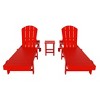 WestinTrends Malibu 3 Piece Poly Reclining Chaise Lounge With Wheels - 3 of 4