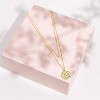14K Gold Plated Layered Necklace Set 6 Minimalist Pendant Styles - 3 of 4